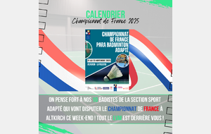 Calendrier - Championnat de France Sport Adapté 2025
