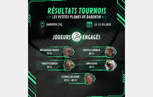 Résultats - Les Petites Plumes de Barentin
