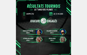 Résultats - T'ango des Plumes