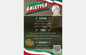 Tournoi Galettes à l'Italienne - LVM
