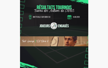 Résultats - Tournoi des Aoûtiens du CBBE