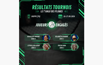Résultats - T'ango des Plumes