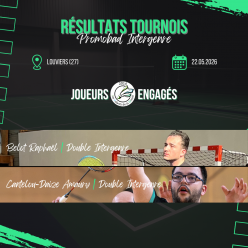 Résultats - Tournoi Promobad - Louviers